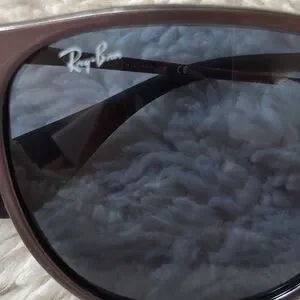 Ray-Ban Erika Classic plum/bronze frames with gray lenses and black case Ray-Ban | Accessories | Rayban Erika Classic Plumbronze  main image 3